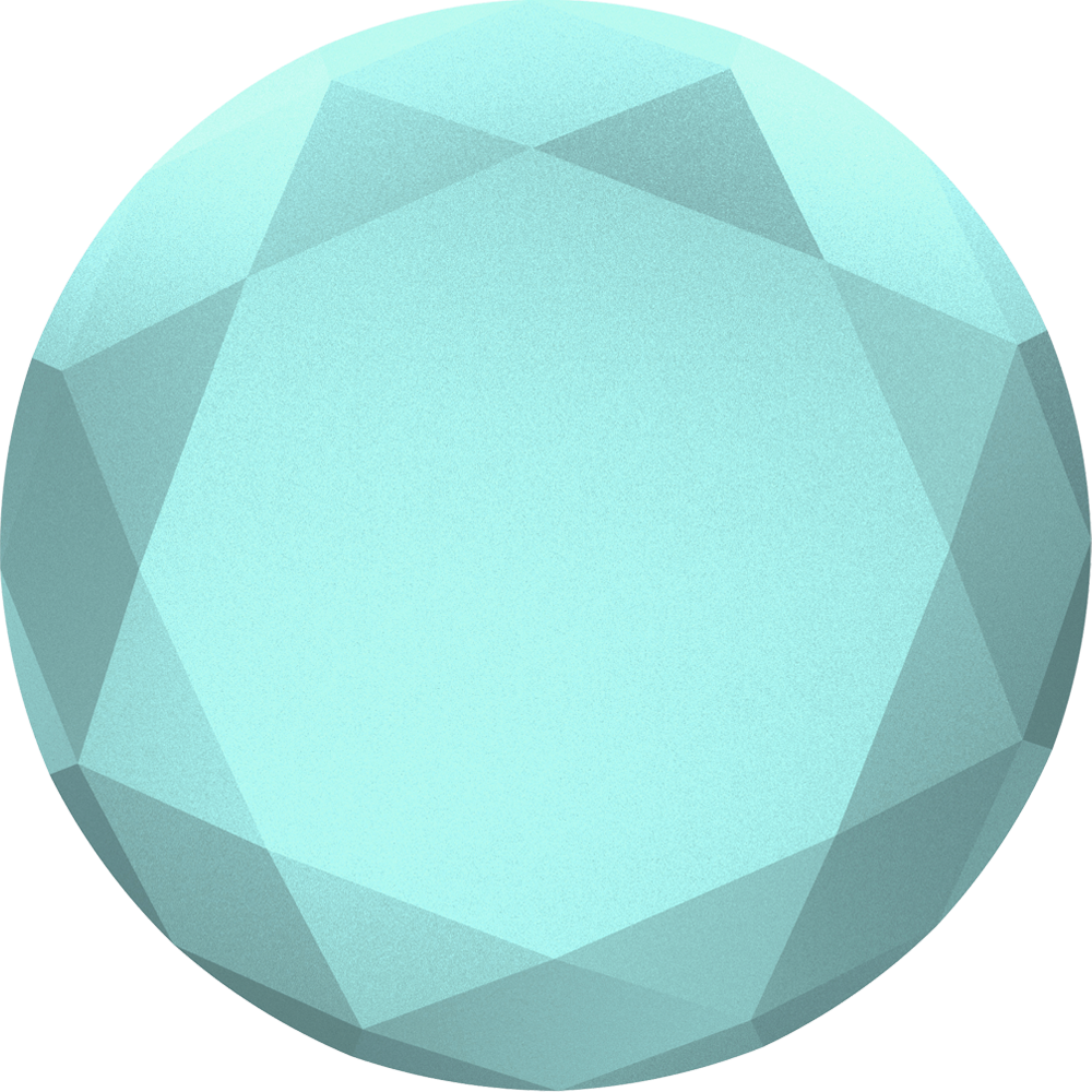 Glacier Metallic Diamond Popsocket Phone Grip - Popsockets (1000x1000), Png Download