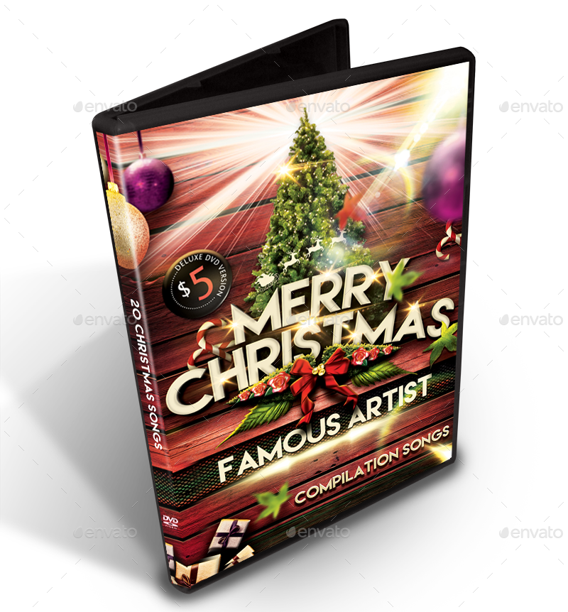 Preview Dvd Christmas Cover Copy - Christmas Dvd Cover Templates (800x862), Png Download