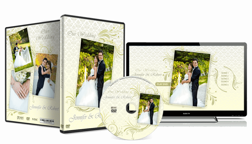 Wedding Dvd Cover 001 Pdwc - Wedding (870x497), Png Download