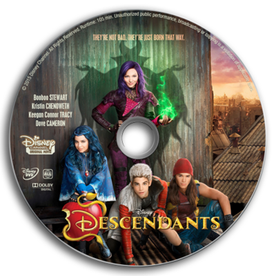 Dvd Cover Png Dvd Cover Related Keywords & Suggestions - Descendants 1 (disney Descendants) (400x400), Png Download