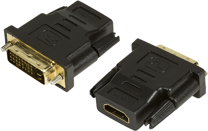 Produktbild (png) - Logilink Hdmi Female-dvi-d Male (800x800), Png Download