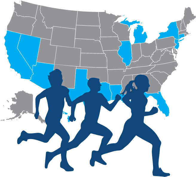 Honor Runners - 2016 Election 18 25 Map (667x668), Png Download