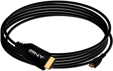 Pny Hdmi Cable Micro To Hdmi 10ft Coil - Canon 72mm Protect Filter (432x432), Png Download