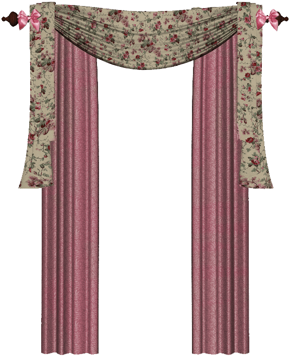 Preciosas Cortinas Y Telones Para Quienes Hacen Scrap - Curtain (577x710), Png Download