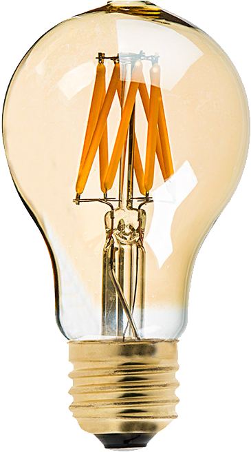 Bombilla Vintage Led Estandar 8w 2200k Dimable E27 - Vintage Led Lamp 8w Gold 2200k Dimbaar (449x800), Png Download