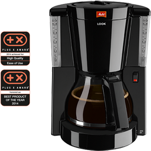 Black - Melitta 1011-02 Look Iv Coffee Filter Machine - Black (405x340), Png Download