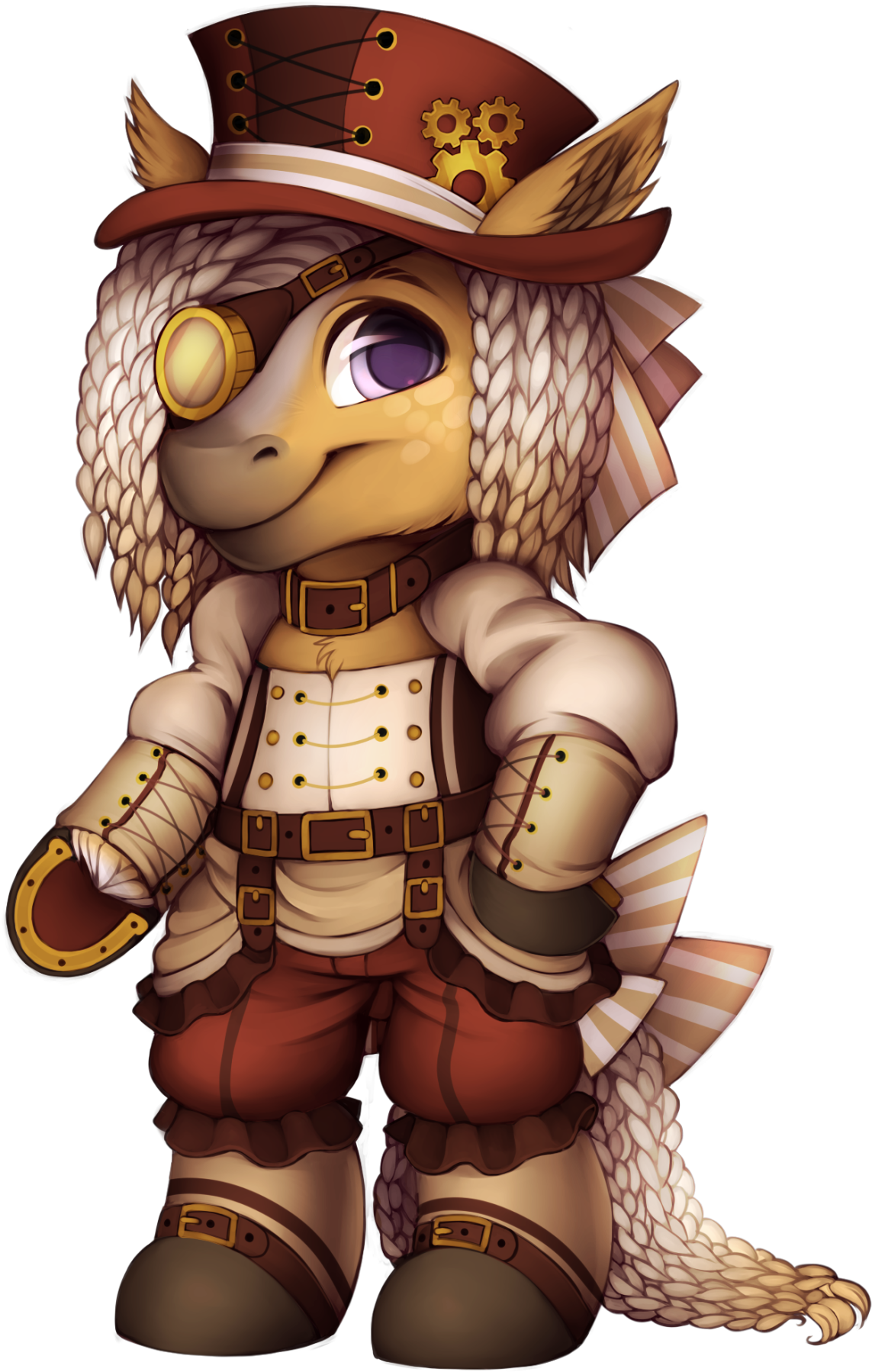 Steampunk Horse - Furvilla Olde Foxbury (1280x1917), Png Download