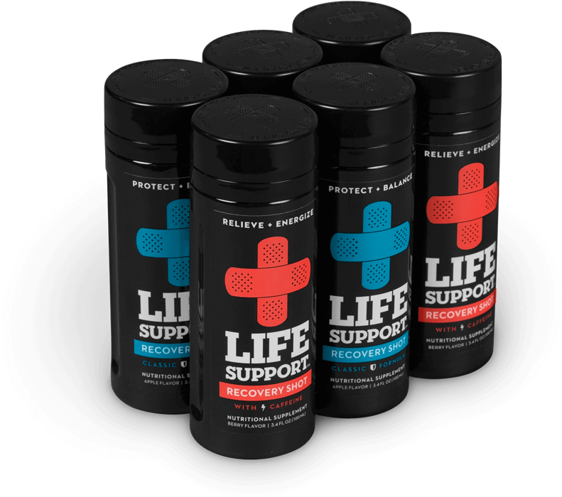 Life Support Mixed Pack - Life Support Hangover Cure, Red Label, 3.4 Oz (900x802), Png Download