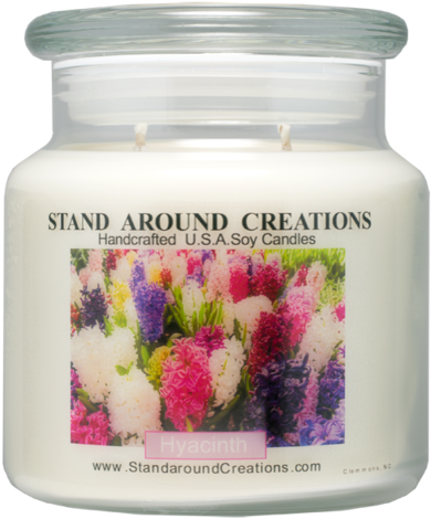Hyacinth Apothecary 16-oz - Stand Around Creations Hyacinth Apothecary 16-oz. (399x480), Png Download
