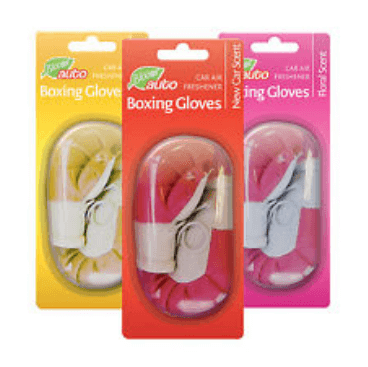 Boxing Gloves Car Air Freshener Colour May Vary - Boxing Glove Air Freshener Car (569x366), Png Download
