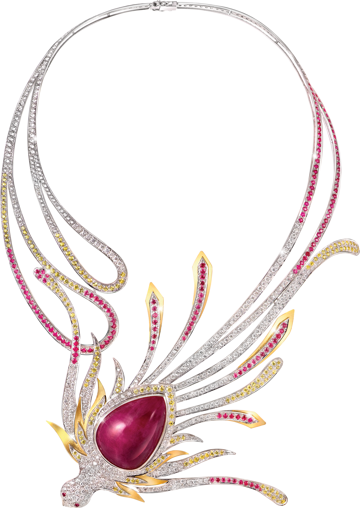 Soaring Phoenix Necklace - Necklace (1200x1694), Png Download