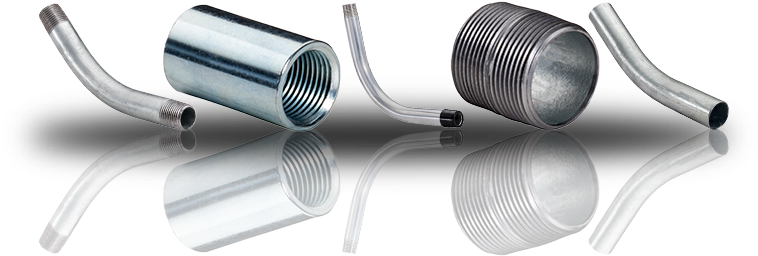 Topaz Offers A Variety Of Elbows, Nipples And Couplings - Steel Casing Pipe (1000x260), Png Download