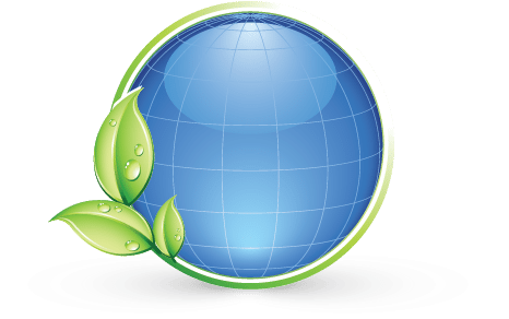 Green Globe Logo (465x307), Png Download
