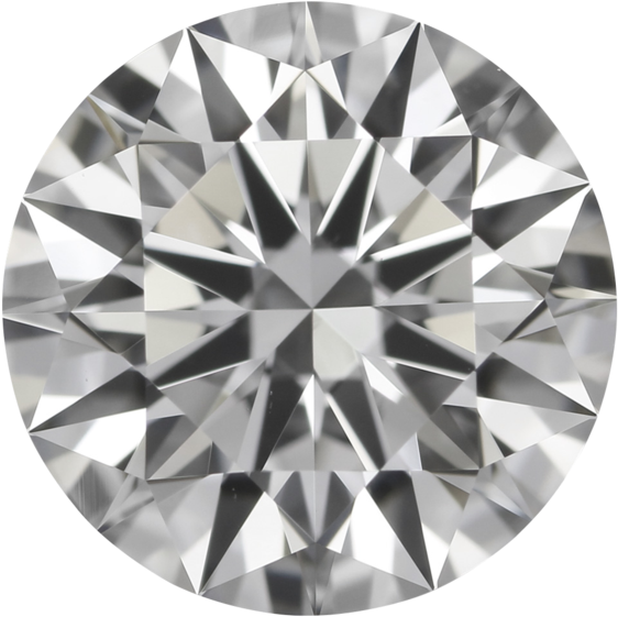 2.5 Carat Round Diamond (600x600), Png Download