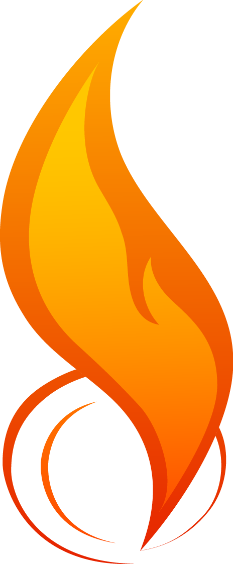 Flame, Fire - Thermique Logo (464x1123), Png Download