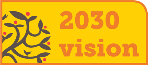 A Orange And Yellow 2030 Vision Logo - Independent Age (600x370), Png Download