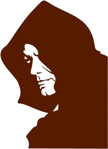 Light Gone Story Man - Hooded Man Silhouette (404x537), Png Download