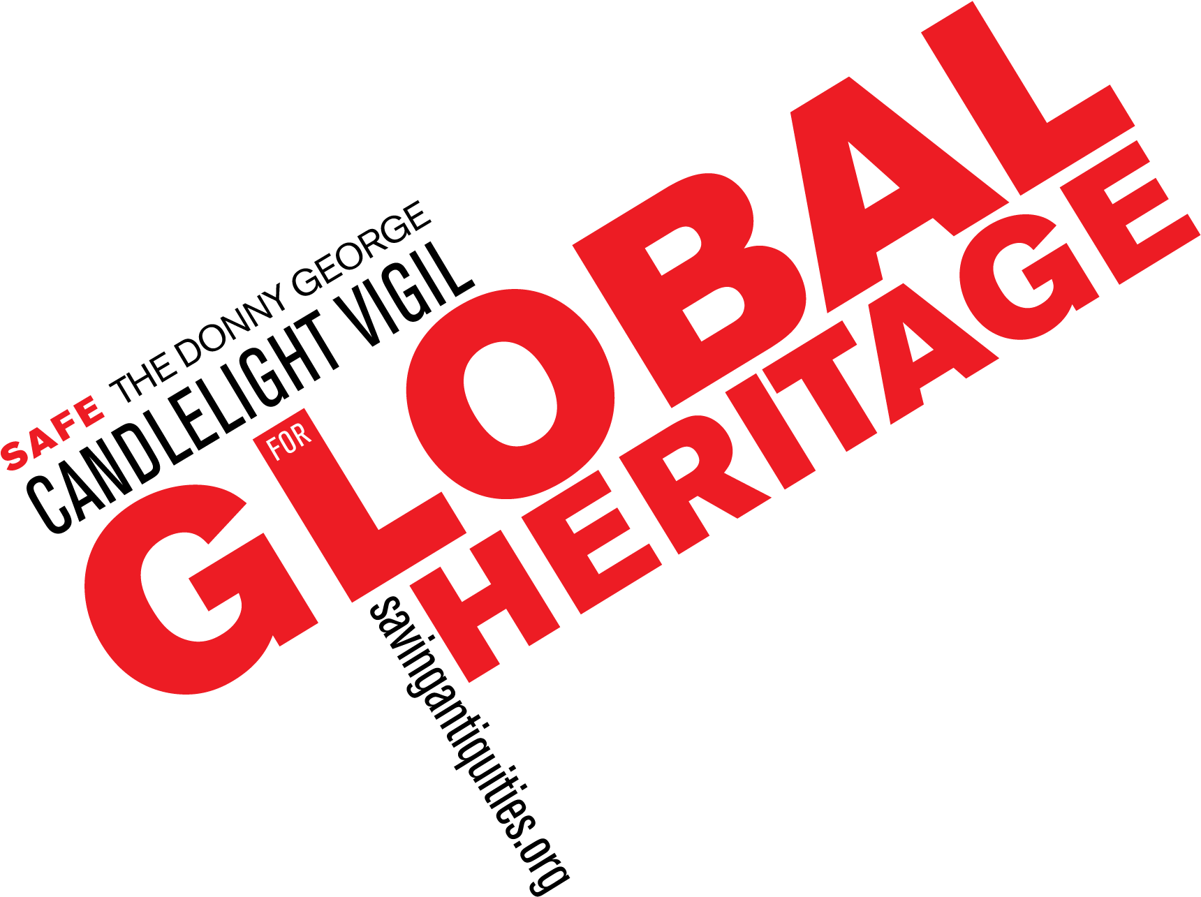 Safe The Donny George Candlelight Vigil For Global - Global Heritage Bag (red Logo), Adult Unisex, Natural (1752x1314), Png Download