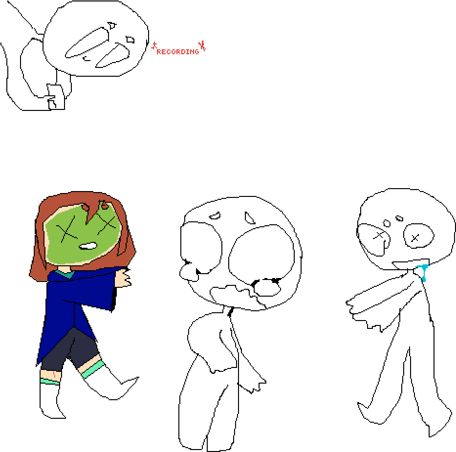 Zombie - Cartoon (1000x1000), Png Download