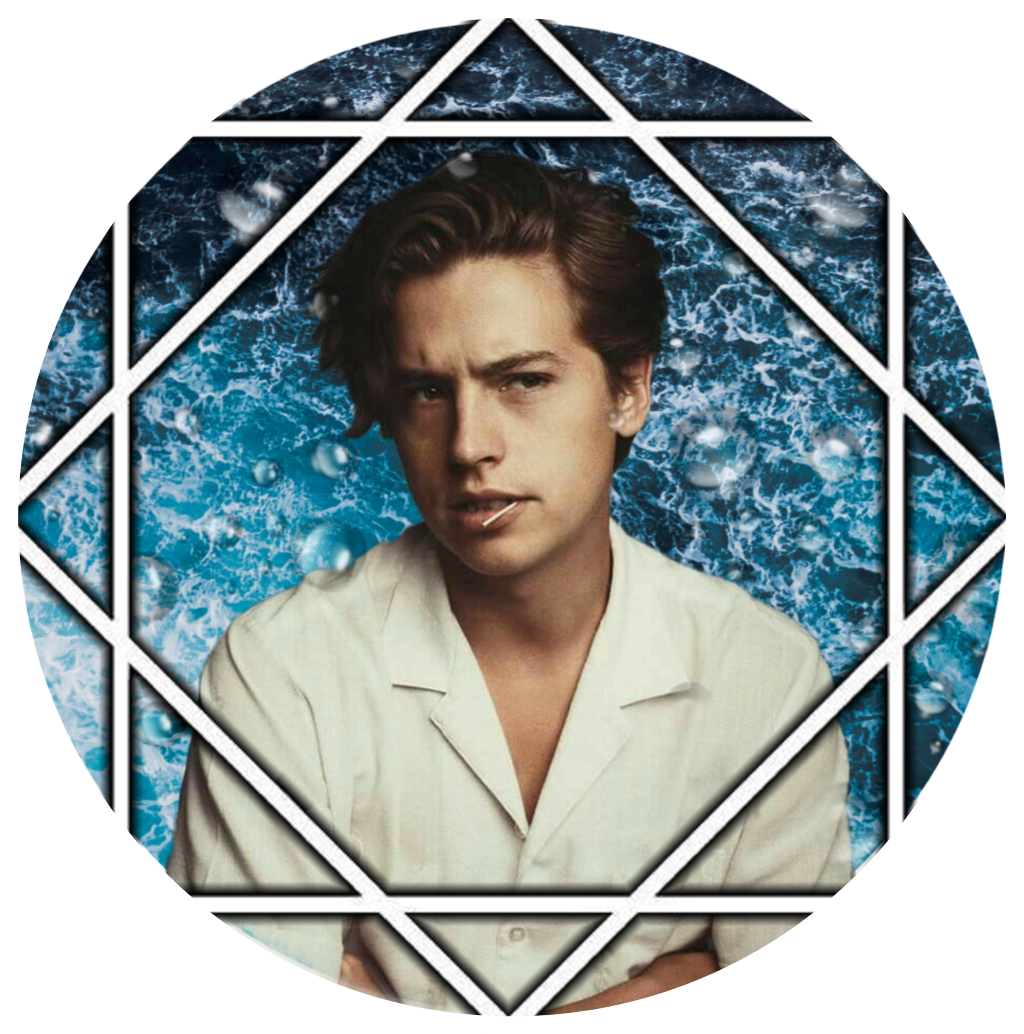 Colesprouse Ocean Blue White Bubbles Circle Icon Pfpedi - Circle (1024x1034), Png Download