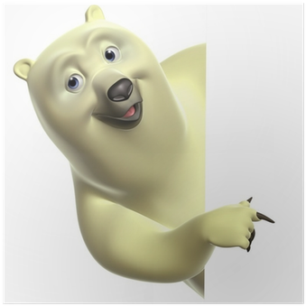 Ours Polaire Dessin Animé (400x400), Png Download