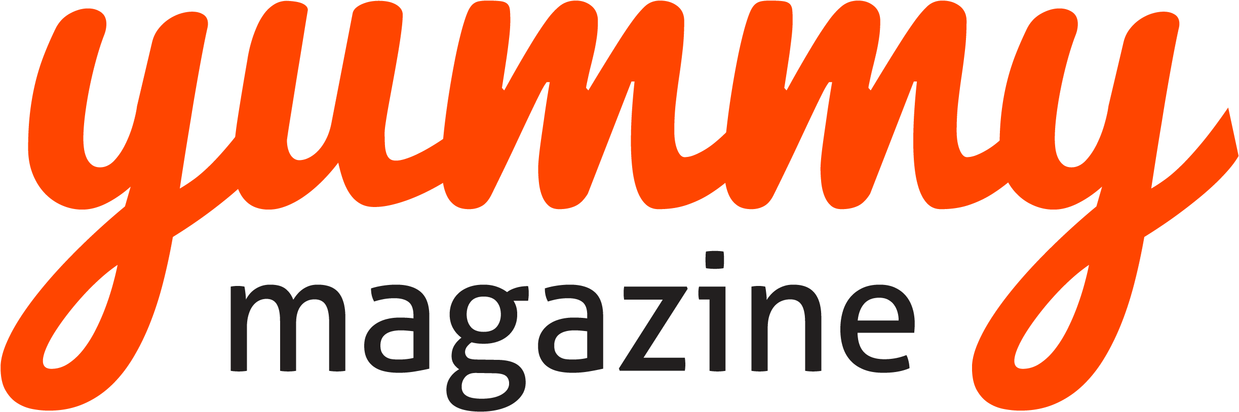 Yummy Magazine Logo (2480x896), Png Download