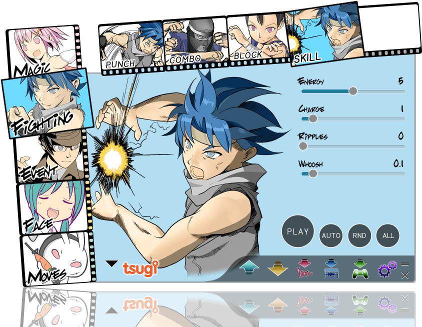 Fighting - Cartoon (1000x730), Png Download