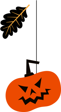 Hanging Halloween Decorations Messages Sticker-2 - Halloween (408x408), Png Download