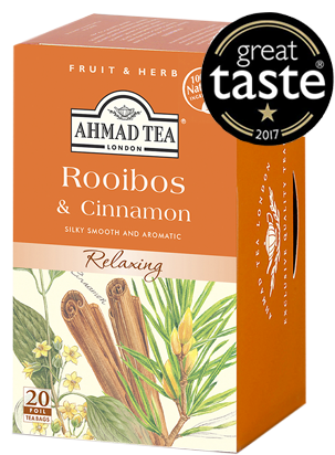 Rooibos & Cinnamon 20ct - Ahmad Tea Cinnamon (400x448), Png Download