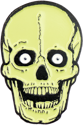 Sale Green Skull Enamel Pin - Vitreous Enamel (376x480), Png Download