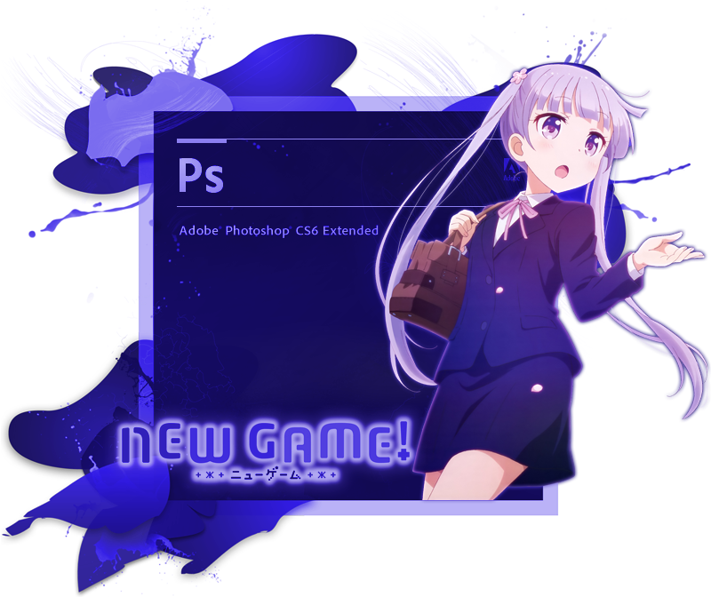 Splash Background Anime Suzukaze Aoba - Adobe Cs6 (832x700), Png Download