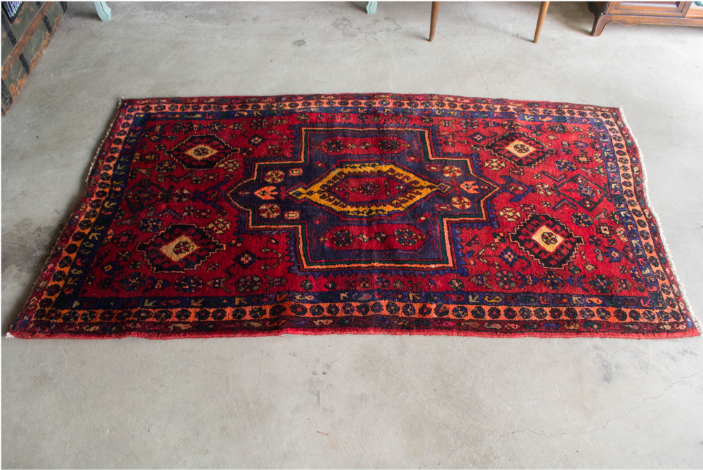 Vintage Persian Tribal Bird Rug (1000x1326), Png Download