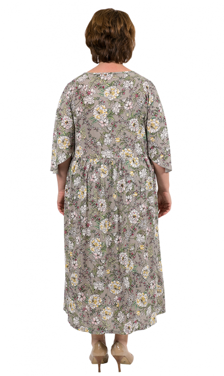 Field Of Flowers Gigi Dress - Day Dress (550x733), Png Download