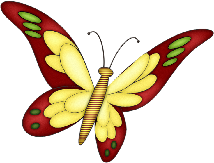 Butterfly (800x638), Png Download