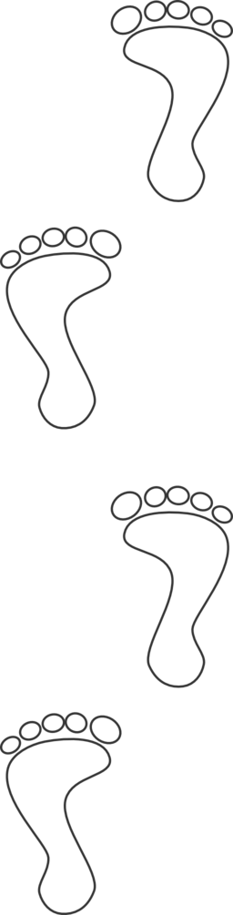 Huellas Footprints - Huellas / Footprints (256x1005), Png Download