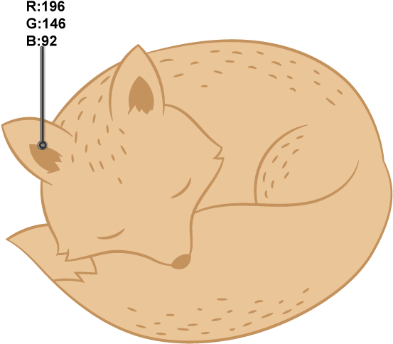 Coloring The Ears And Nose - Hedgehog (850x575), Png Download