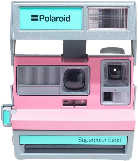 Vintage Cute Camera Pink Instantcamera Freetoedit - Polaroid 600 Coolcam Pink (439x513), Png Download