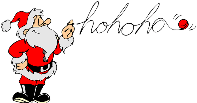 Pere Noel Clip Art (640x338), Png Download