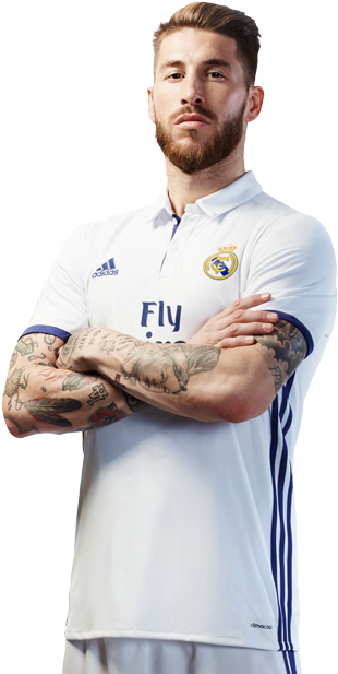 Sergio Ramos - 2016/2017 - Sergio Ramos No Background (550x650), Png Download