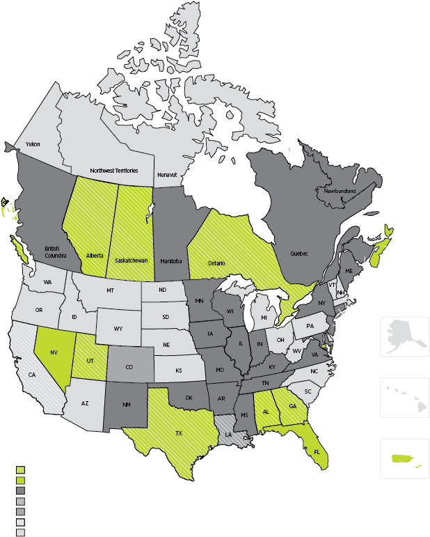 View The Map Below To See What Type Of Interior Design - Interior Design Laws Of North America (650x837), Png Download