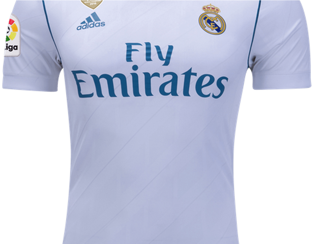 Real Madrid 17/18 Home Jersey Sergio Ramos - Real Madrid Jersey Kits (1368x855), Png Download