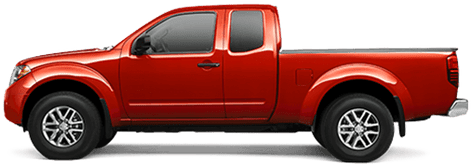 New Nissan Frontier In Harlingen - Chevy Pickup Truck Red (484x343), Png Download