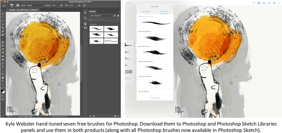 Photoshop - Photoshop Sketch Android (975x473), Png Download