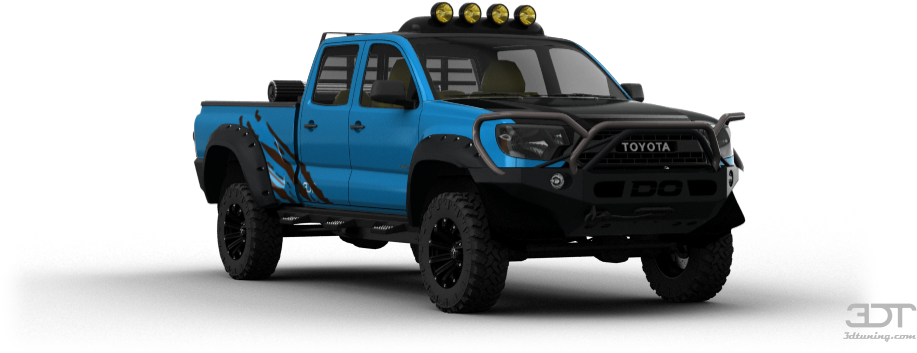 Toyota Tacoma Truck 2012 Tuning - Dodge Nitro Roof Light Bar (1004x373), Png Download