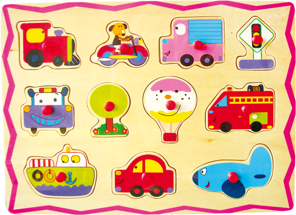 Encaje 11 12 13 Piezas Medios De Transportes - Rompecabezas De Encaje (600x600), Png Download