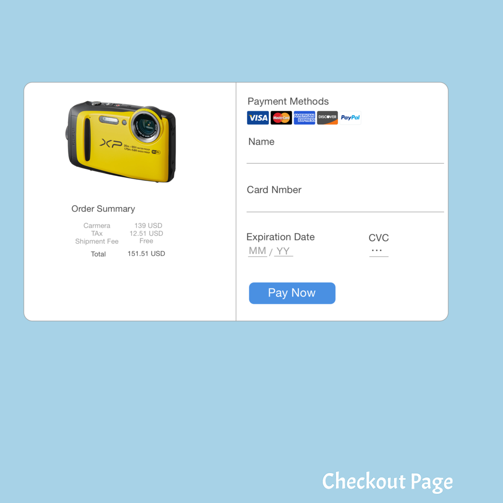 Daily Ui 002,checkout Page - Fujifilm Finepix Xp120 16.4 Mp Compact Digital Camera (1000x1000), Png Download