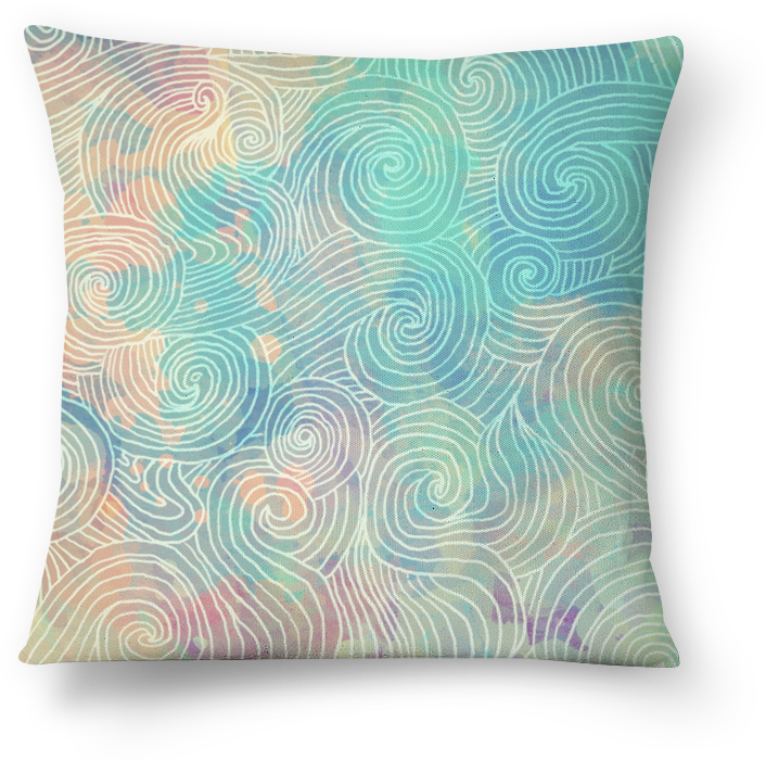 Almofada Padrão De Ondas De Allyson Hissashina - Wave (800x800), Png Download