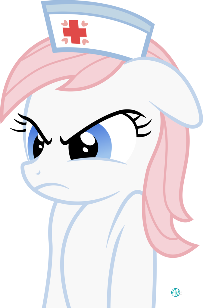 Angry Nurse Png - Mlp Nurse Redheart Mad (674x1024), Png Download