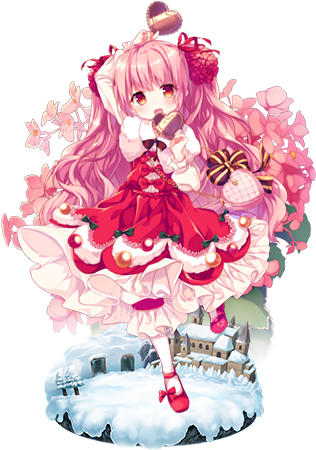Christmas Begonia - Flower Knight Girl Orchid (329x467), Png Download