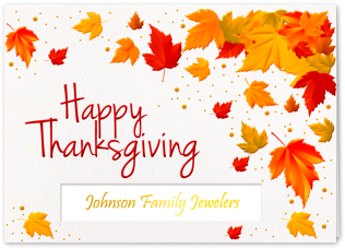 Picture Of Bright Thanksgiving Leaves Greeting Card - Blog (400x400), Png Download